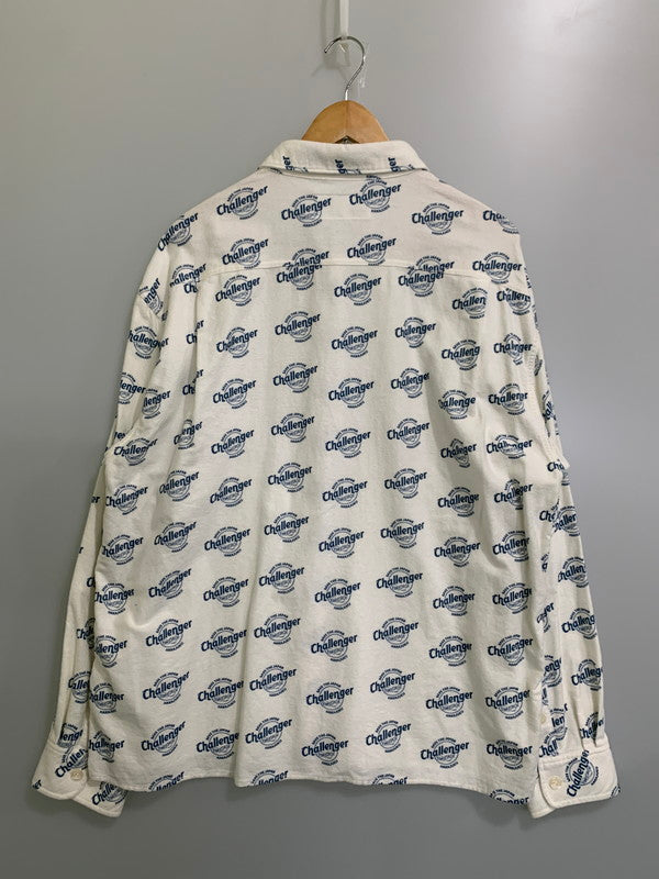 【中古品】【メンズ】 CHALLENGER チャレンジャー CLG-SH 022-006 MULTI PRINTED FLANNEL SHIRT シャツ トップス 142-251012-ks-28-min サイズ：L カラー：ホワイト/ブルー 万代Net店