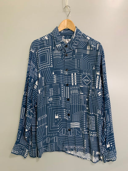 【中古品】【メンズ】 CHALLENGER チャレンジャー CLG-SH 021-001 L S CIRCUIT SHIRT サーキットシャツ トップス 142-251012-ks-29-min サイズ：L カラー：ブルー系 万代Net店