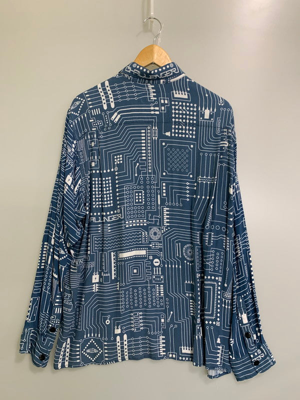 【中古品】【メンズ】 CHALLENGER チャレンジャー CLG-SH 021-001 L S CIRCUIT SHIRT サーキットシャツ トップス 142-251012-ks-29-min サイズ：L カラー：ブルー系 万代Net店