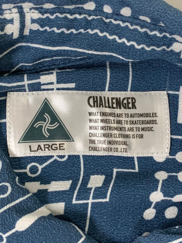 【中古品】【メンズ】 CHALLENGER チャレンジャー CLG-SH 021-001 L S CIRCUIT SHIRT サーキットシャツ トップス 142-251012-ks-29-min サイズ：L カラー：ブルー系 万代Net店