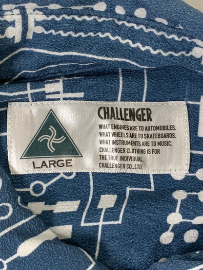 【中古品】【メンズ】 CHALLENGER チャレンジャー CLG-SH 021-001 L S CIRCUIT SHIRT サーキットシャツ トップス 142-251012-ks-29-min サイズ：L カラー：ブルー系 万代Net店