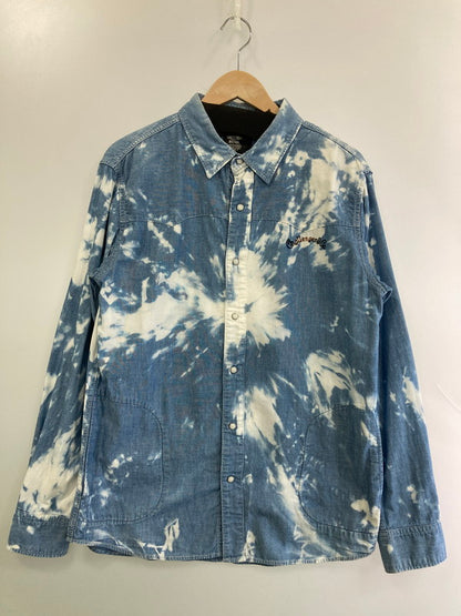 【中古品】【メンズ】 CHALLENGER チャレンジャー タイダイ シャンブレーシャツ トップス 142-251116-zi-15-min サイズ：XL カラー：ライトブルー/ホワイト 万代Net店