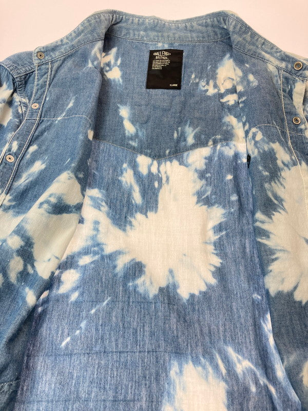 【中古品】【メンズ】 CHALLENGER チャレンジャー タイダイ シャンブレーシャツ トップス 142-251116-zi-15-min サイズ：XL カラー：ライトブルー/ホワイト 万代Net店