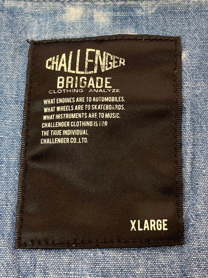 【中古品】【メンズ】 CHALLENGER チャレンジャー タイダイ シャンブレーシャツ トップス 142-251116-zi-15-min サイズ：XL カラー：ライトブルー/ホワイト 万代Net店