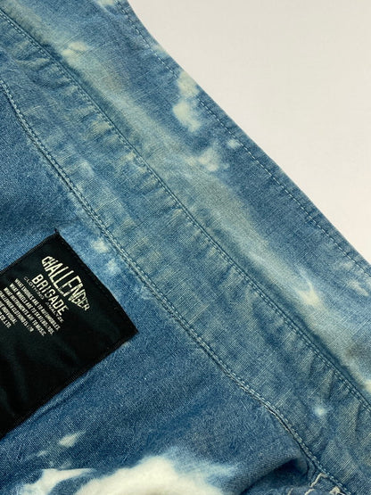 【中古品】【メンズ】 CHALLENGER チャレンジャー タイダイ シャンブレーシャツ トップス 142-251116-zi-15-min サイズ：XL カラー：ライトブルー/ホワイト 万代Net店