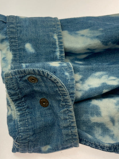 【中古品】【メンズ】 CHALLENGER チャレンジャー タイダイ シャンブレーシャツ トップス 142-251116-zi-15-min サイズ：XL カラー：ライトブルー/ホワイト 万代Net店