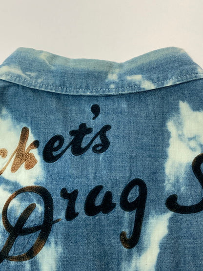 【中古品】【メンズ】 CHALLENGER チャレンジャー タイダイ シャンブレーシャツ トップス 142-251116-zi-15-min サイズ：XL カラー：ライトブルー/ホワイト 万代Net店