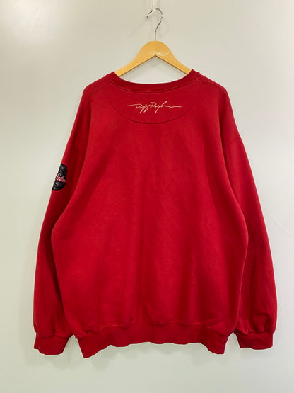 【中古品】【メンズ】 RUFF RYDERS ラフライダーズ 90S SWEATSHIRT 90年代 スウェットシャツ メンズ トップス ヴィンテージ 長袖 刺繍 ワッペン 146-251216-em-06-min サイズ：XXL カラー：レッド 万代Net店