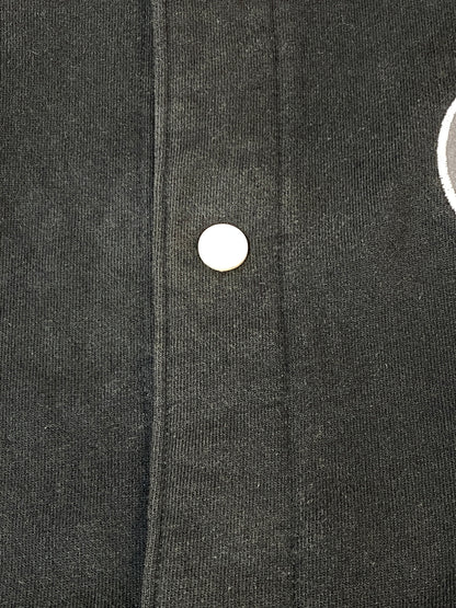 【現状渡し品】【メンズ】 CHAMPION チャンピオン 00S SWEAT STADIUM JACKET スウェットスタジアムジャケット スタジャン アウター 146-260813-ta-06-min サイズ：XL カラー：ブラック/ホワイト 万代Net店