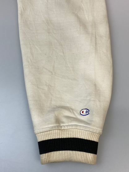 【現状渡し品】【メンズ】 CHAMPION チャンピオン 00S SWEAT STADIUM JACKET スウェットスタジアムジャケット スタジャン アウター 146-260813-ta-06-min サイズ：XL カラー：ブラック/ホワイト 万代Net店