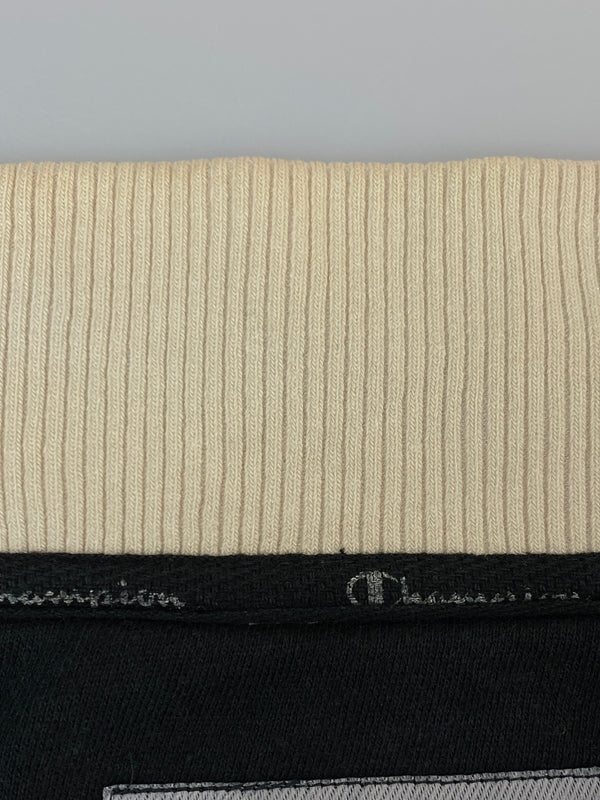 【現状渡し品】【メンズ】 CHAMPION チャンピオン 00S SWEAT STADIUM JACKET スウェットスタジアムジャケット スタジャン アウター 146-260813-ta-06-min サイズ：XL カラー：ブラック/ホワイト 万代Net店