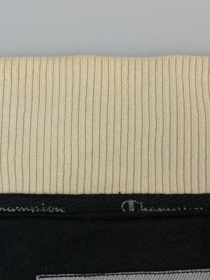 【現状渡し品】【メンズ】 CHAMPION チャンピオン 00S SWEAT STADIUM JACKET スウェットスタジアムジャケット スタジャン アウター 146-260813-ta-06-min サイズ：XL カラー：ブラック/ホワイト 万代Net店