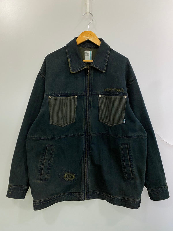 【現状渡し品】【メンズ】 ROCKING LIMIT ロッキン・リミット DENIM JACKET デニムジャケット メンズ アウター Gジャン 146-251121-em-18-min サイズ：3 カラー：インディゴブルー 万代Net店