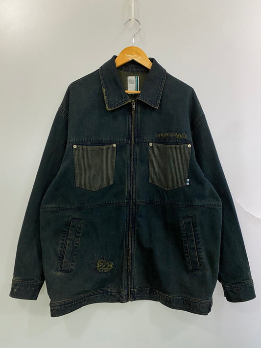 【現状渡し品】【メンズ】 ROCKING LIMIT ロッキン・リミット DENIM JACKET デニムジャケット メンズ アウター Gジャン 146-251121-em-18-min サイズ：3 カラー：インディゴブルー 万代Net店