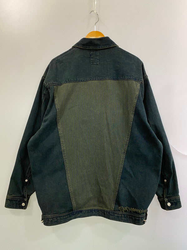 【現状渡し品】【メンズ】 ROCKING LIMIT ロッキン・リミット DENIM JACKET デニムジャケット メンズ アウター Gジャン 146-251121-em-18-min サイズ：3 カラー：インディゴブルー 万代Net店
