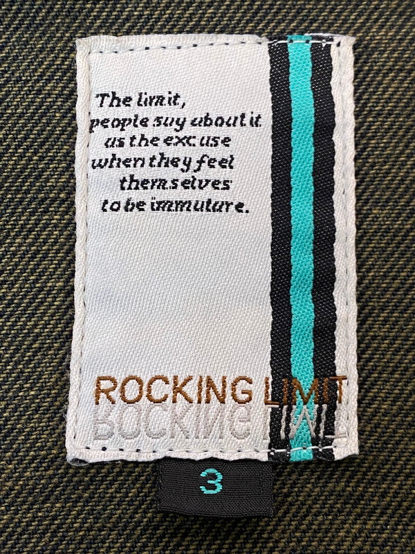 【現状渡し品】【メンズ】 ROCKING LIMIT ロッキン・リミット DENIM JACKET デニムジャケット メンズ アウター Gジャン 146-251121-em-18-min サイズ：3 カラー：インディゴブルー 万代Net店