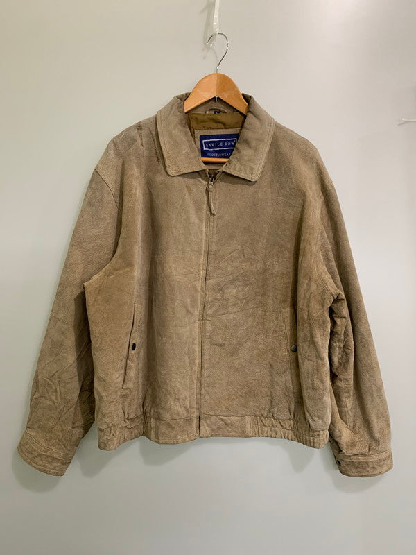 【中古品】【メンズ】 SAVIE ROW サヴィル・ロウ 90S SUEDE JACKET スウェードジャケット アウター 146-251122-AS-6-min サイズ：L カラー：ベージュ系 万代Net店