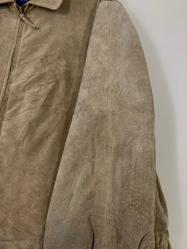 【中古品】【メンズ】 SAVIE ROW サヴィル・ロウ 90S SUEDE JACKET スウェードジャケット アウター 146-251122-AS-6-min サイズ：L カラー：ベージュ系 万代Net店