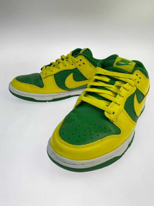 【中古品】【メンズ】 NIKE ナイキ DUNK LOW RETRO BTTYS REVERSE BRAZIL DV0833-300 ダンク ロー レトロ ビー・トゥルー・トゥ・ユア・スクール リバースブラジル スニーカー 靴 160-251007-kk-12-min カラー：APPLE GREEN/YELLOW STRIKE 万代Net店