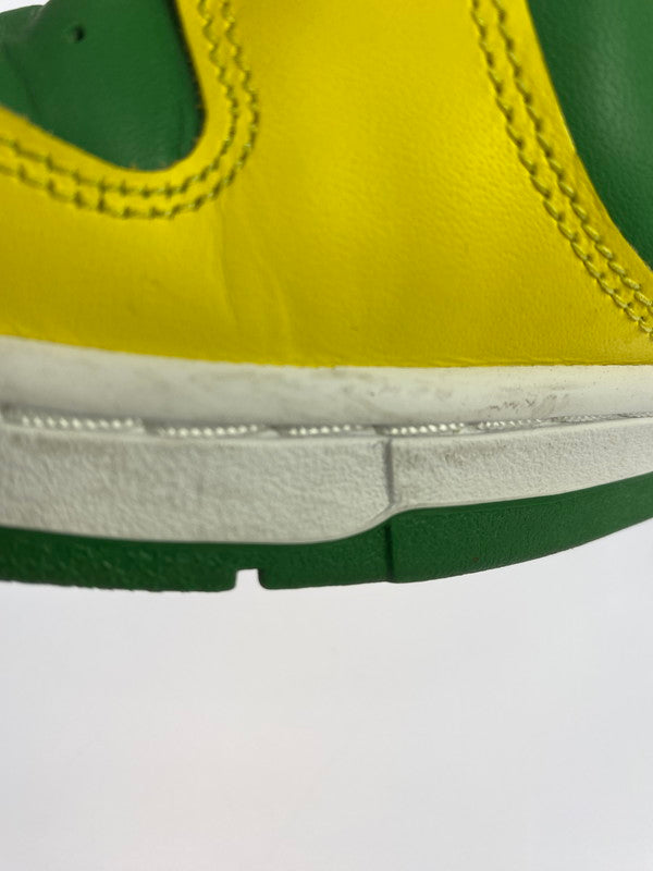 【中古品】【メンズ】 NIKE ナイキ DUNK LOW RETRO BTTYS REVERSE BRAZIL DV0833-300 ダンク ロー レトロ ビー・トゥルー・トゥ・ユア・スクール リバースブラジル スニーカー 靴 160-251007-kk-12-min カラー：APPLE GREEN/YELLOW STRIKE 万代Net店