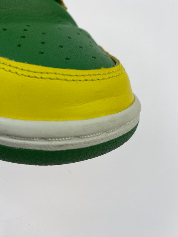 【中古品】【メンズ】 NIKE ナイキ DUNK LOW RETRO BTTYS REVERSE BRAZIL DV0833-300 ダンク ロー レトロ ビー・トゥルー・トゥ・ユア・スクール リバースブラジル スニーカー 靴 160-251007-kk-12-min カラー：APPLE GREEN/YELLOW STRIKE 万代Net店