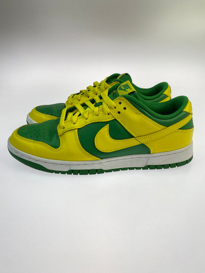 【中古品】【メンズ】 NIKE ナイキ DUNK LOW RETRO BTTYS REVERSE BRAZIL DV0833-300 ダンク ロー レトロ ビー・トゥルー・トゥ・ユア・スクール リバースブラジル スニーカー 靴 160-251007-kk-12-min カラー：APPLE GREEN/YELLOW STRIKE 万代Net店