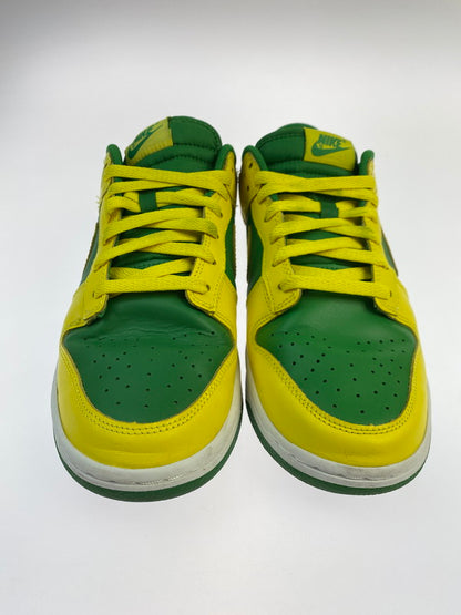 【中古品】【メンズ】 NIKE ナイキ DUNK LOW RETRO BTTYS REVERSE BRAZIL DV0833-300 ダンク ロー レトロ ビー・トゥルー・トゥ・ユア・スクール リバースブラジル スニーカー 靴 160-251007-kk-12-min カラー：APPLE GREEN/YELLOW STRIKE 万代Net店
