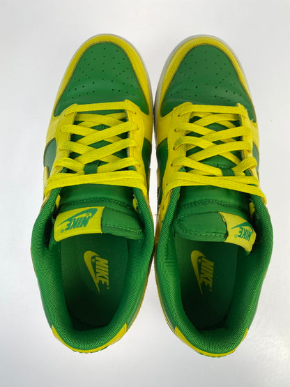 【中古品】【メンズ】 NIKE ナイキ DUNK LOW RETRO BTTYS REVERSE BRAZIL DV0833-300 ダンク ロー レトロ ビー・トゥルー・トゥ・ユア・スクール リバースブラジル スニーカー 靴 160-251007-kk-12-min カラー：APPLE GREEN/YELLOW STRIKE 万代Net店