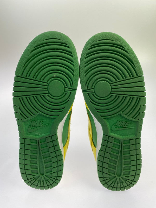 【中古品】【メンズ】 NIKE ナイキ DUNK LOW RETRO BTTYS REVERSE BRAZIL DV0833-300 ダンク ロー レトロ ビー・トゥルー・トゥ・ユア・スクール リバースブラジル スニーカー 靴 160-251007-kk-12-min カラー：APPLE GREEN/YELLOW STRIKE 万代Net店