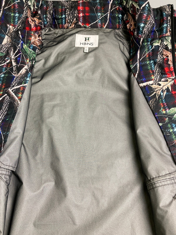 【中古品】【メンズ】 HABANOS ハバノス MOUNTAIN JACKET マウンテン ジャケット メンズ アウター マウンテンパーカー 142-251212-em-05-min サイズ：L カラー：ブラック系（総柄） 万代Net店