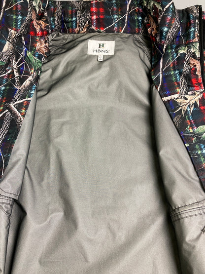 【中古品】【メンズ】 HABANOS ハバノス MOUNTAIN JACKET マウンテン ジャケット メンズ アウター マウンテンパーカー 142-251212-em-05-min サイズ：L カラー：ブラック系（総柄） 万代Net店