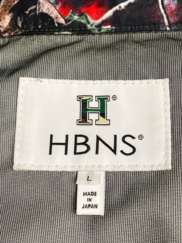 【中古品】【メンズ】 HABANOS ハバノス MOUNTAIN JACKET マウンテン ジャケット メンズ アウター マウンテンパーカー 142-251212-em-05-min サイズ：L カラー：ブラック系（総柄） 万代Net店