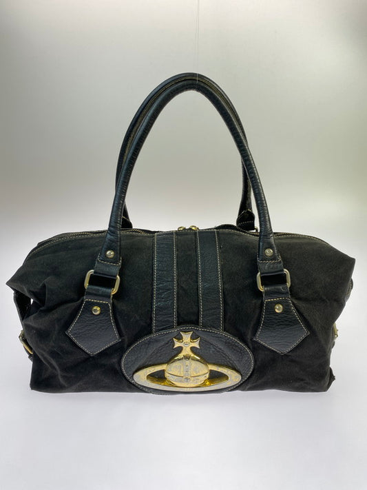 【現状渡し品】【メンズ/レディース】 Vivienne Westwood ヴィヴィアンウエストウッド BAIKER STREET BOSTON BAG バイカー ストリート ボストンバッグ カバン 188-251021-jt-16-min カラー：ブラック 万代Net店