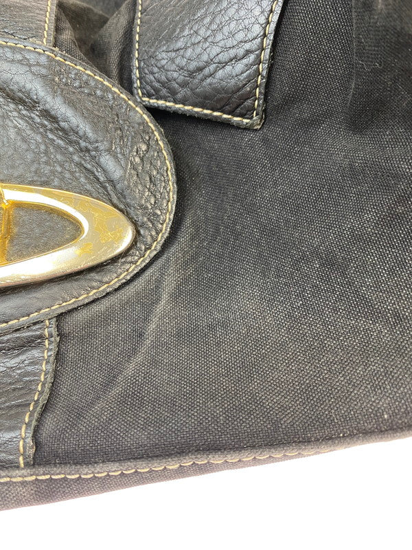 【現状渡し品】【メンズ/レディース】 Vivienne Westwood ヴィヴィアンウエストウッド BAIKER STREET BOSTON BAG バイカー ストリート ボストンバッグ カバン 188-251021-jt-16-min カラー：ブラック 万代Net店