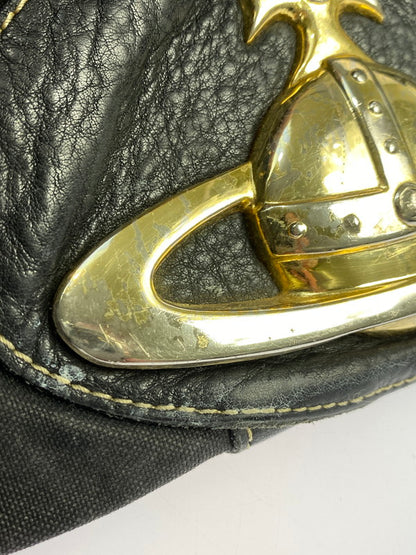 【現状渡し品】【メンズ/レディース】 Vivienne Westwood ヴィヴィアンウエストウッド BAIKER STREET BOSTON BAG バイカー ストリート ボストンバッグ カバン 188-251021-jt-16-min カラー：ブラック 万代Net店