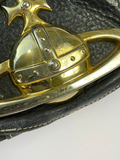 【現状渡し品】【メンズ/レディース】 Vivienne Westwood ヴィヴィアンウエストウッド BAIKER STREET BOSTON BAG バイカー ストリート ボストンバッグ カバン 188-251021-jt-16-min カラー：ブラック 万代Net店