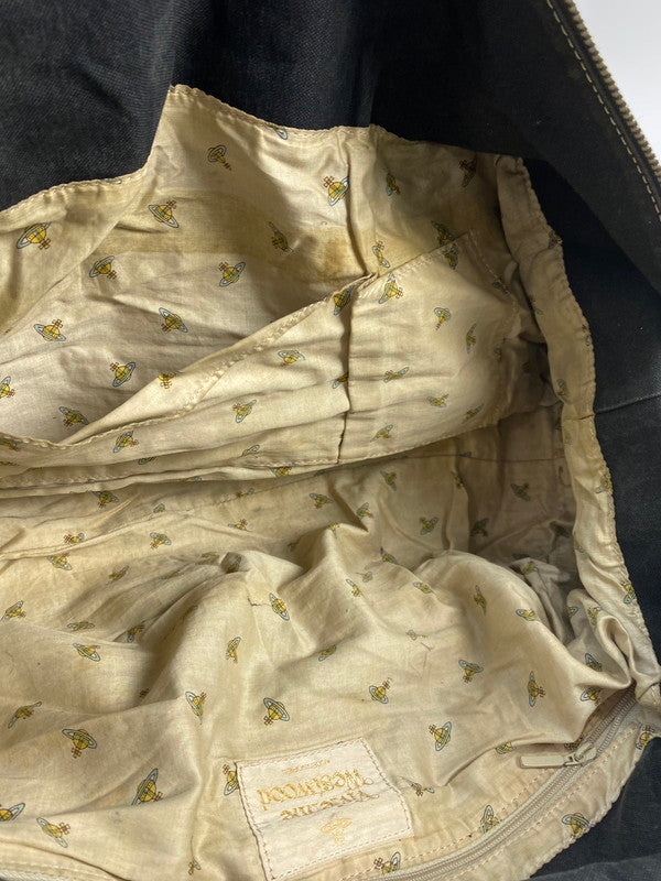 【現状渡し品】【メンズ/レディース】 Vivienne Westwood ヴィヴィアンウエストウッド BAIKER STREET BOSTON BAG バイカー ストリート ボストンバッグ カバン 188-251021-jt-16-min カラー：ブラック 万代Net店