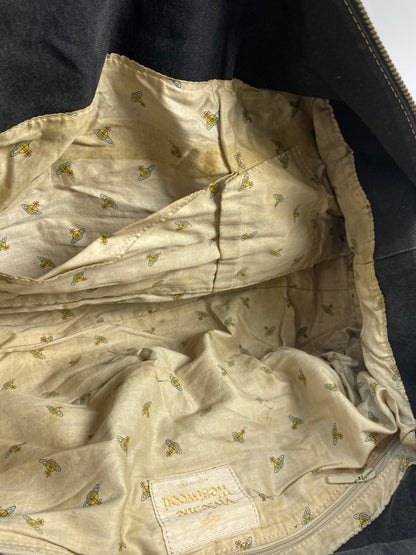 【現状渡し品】【メンズ/レディース】 Vivienne Westwood ヴィヴィアンウエストウッド BAIKER STREET BOSTON BAG バイカー ストリート ボストンバッグ カバン 188-251021-jt-16-min カラー：ブラック 万代Net店