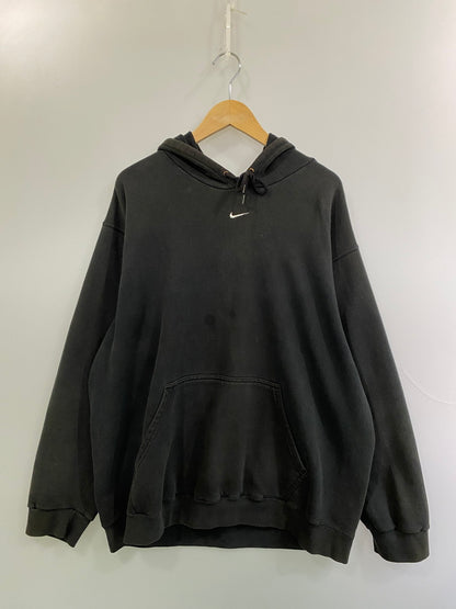 【中古品】【メンズ】 NIKE ナイキ 00S CENTER LOGO HOODIE センターロゴフーディ 146-251012-ks-42-min サイズ：XL カラー：ブラック 万代Net店