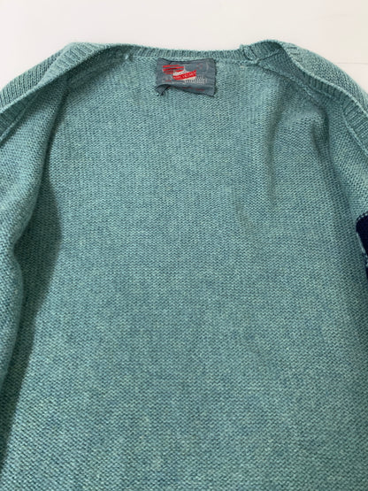 【中古品】【メンズ】 KARL HELMUT カール ヘルム OVERSIZE CARDIGAN オーバーサイズ カーディガン メンズ トップス ニット Ｖネック 141-260731-em-69-min サイズ：Ｌ カラー：グリーン 万代Net店