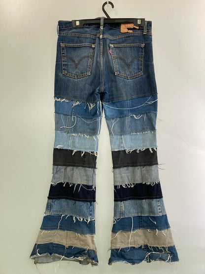 【現状渡し品】【メンズ】 Levi's リーバイス REMAKE DENIM PANTS リメイクデニムパンツ 157-251116-zi-17-min サイズ：34×34 カラー：インディゴ 万代Net店