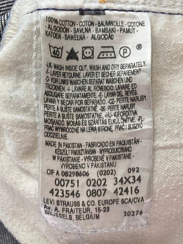 【現状渡し品】【メンズ】 Levi's リーバイス REMAKE DENIM PANTS リメイクデニムパンツ 157-251116-zi-17-min サイズ：34×34 カラー：インディゴ 万代Net店