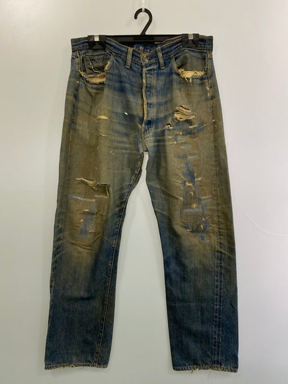 【現状渡し品】【メンズ】 Levi's リーバイス 501 DENIM PANTS BIG E 刻印6 足長R 赤耳両シングル デニムパンツ 157-251012-ks-37-min サイズ：不明 カラー：インディゴ 万代Net店