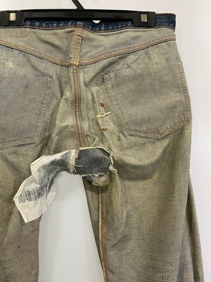 【現状渡し品】【メンズ】 Levi's リーバイス 501 DENIM PANTS BIG E 刻印6 足長R 赤耳両シングル デニムパンツ 157-251012-ks-37-min サイズ：不明 カラー：インディゴ 万代Net店