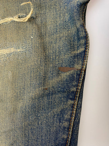【現状渡し品】【メンズ】 Levi's リーバイス 501 DENIM PANTS BIG E 刻印6 足長R 赤耳両シングル デニムパンツ 157-251012-ks-37-min サイズ：不明 カラー：インディゴ 万代Net店