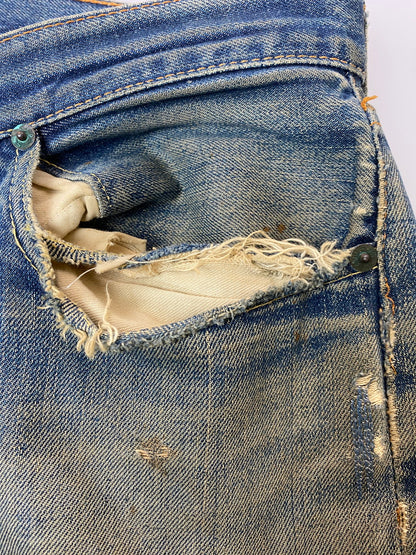 【現状渡し品】【メンズ】 Levi's リーバイス 501 DENIM PANTS BIG E 刻印6 足長R 赤耳両シングル デニムパンツ 157-251012-ks-37-min サイズ：不明 カラー：インディゴ 万代Net店