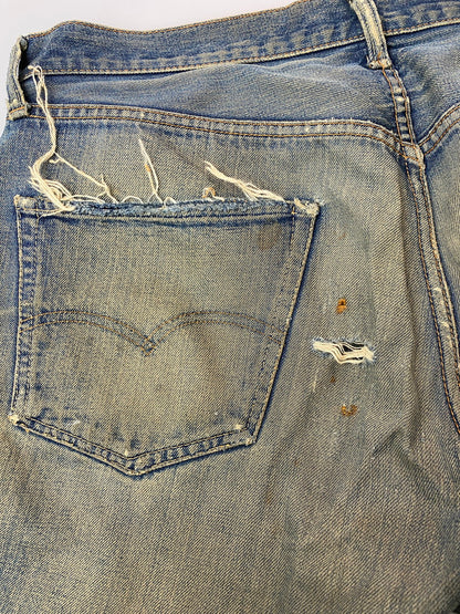 【現状渡し品】【メンズ】 Levi's リーバイス 501 DENIM PANTS BIG E 刻印6 足長R 赤耳両シングル デニムパンツ 157-251012-ks-37-min サイズ：不明 カラー：インディゴ 万代Net店