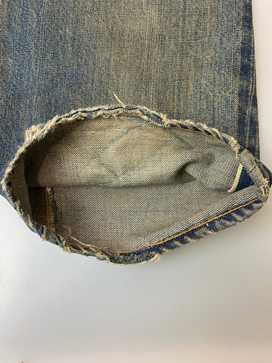 【現状渡し品】【メンズ】 Levi's リーバイス 501 DENIM PANTS BIG E 刻印6 足長R 赤耳両シングル デニムパンツ 157-251012-ks-37-min サイズ：不明 カラー：インディゴ 万代Net店