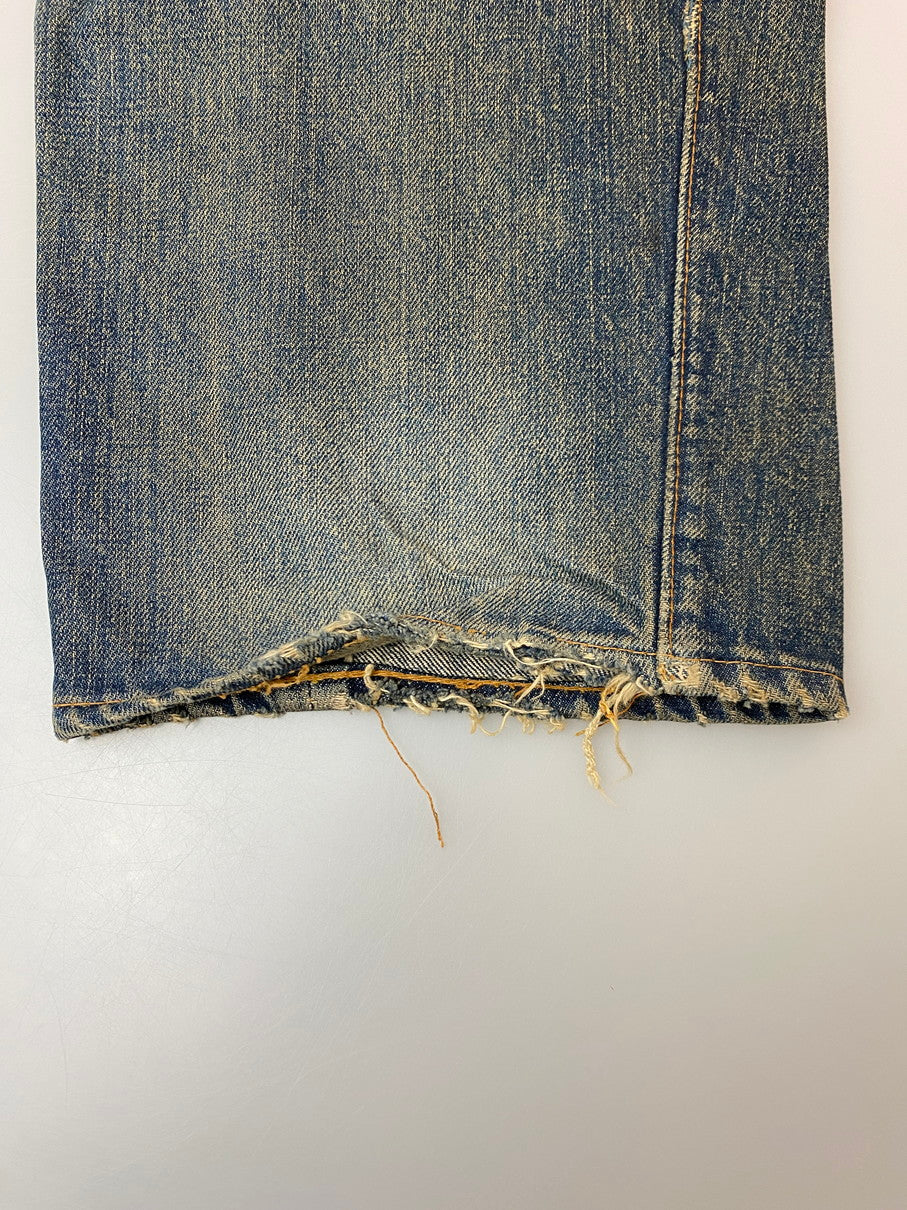 【現状渡し品】【メンズ】 Levi's リーバイス 501 DENIM PANTS BIG E 刻印6 足長R 赤耳両シングル デニムパンツ 157-251012-ks-37-min サイズ：不明 カラー：インディゴ 万代Net店
