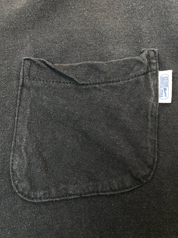 【中古品】【メンズ】 STUSSY ステューシー LIVIN CREW NECK POCKET TEE リビング クルーネック ポケット Tシャツ トップス 142-260626-jt-16-min サイズ：サイズ不明 下記参照 カラー：ブラック 万代Net店
